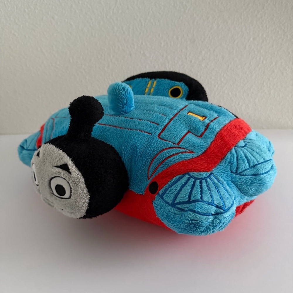 Pillow Pets Pee-Wees Thomas The Tank Engine Train‎ Plush Pillow 13 X 11 Stuffed - Picture 2 of 15